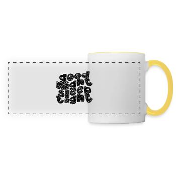 Good night - Panoramic Mug - white/yellow - Front