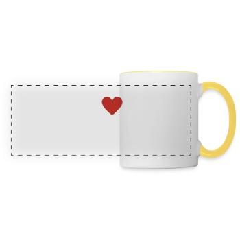 I Love Roller Skating - Panoramic Mug - white/yellow - Front