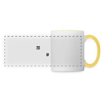Briser - Mug panoramique contrasté et blanc - blanc/jaune - Devant