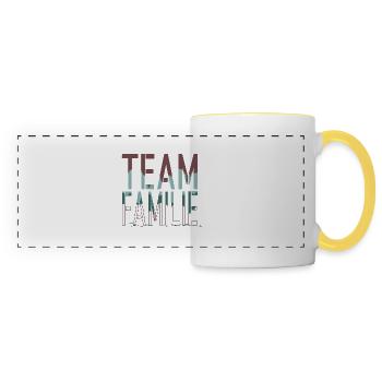 birthday present idea animal fun cool - Panoramatasse - Weiß/Gelb - Vorne