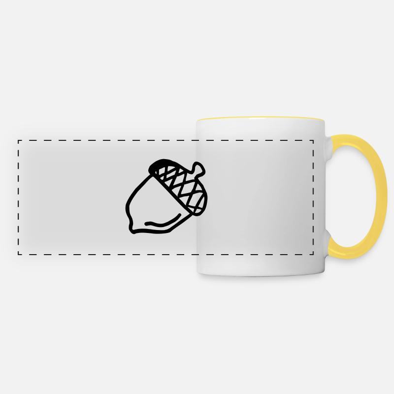 Gland - Mug panoramique contrasté et blanc - blanc/jaune