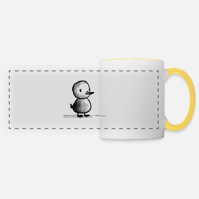 Doudou the little duck - Panoramic Mug - white/yellow