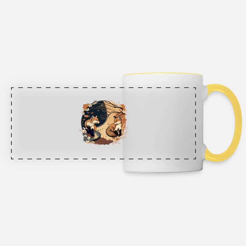 FOX 1 - Panoramic Mug - white/yellow
