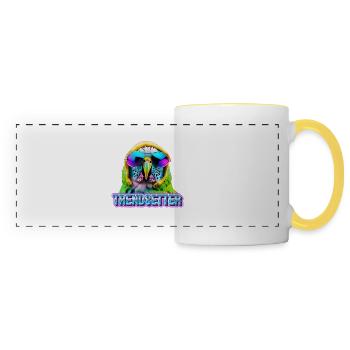 Précurseur de tendances - Mug panoramique contrasté et blanc - blanc/jaune - Devant