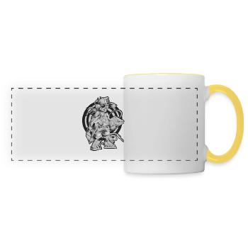 MAX korgeux - Panoramic Mug - white/yellow - Front