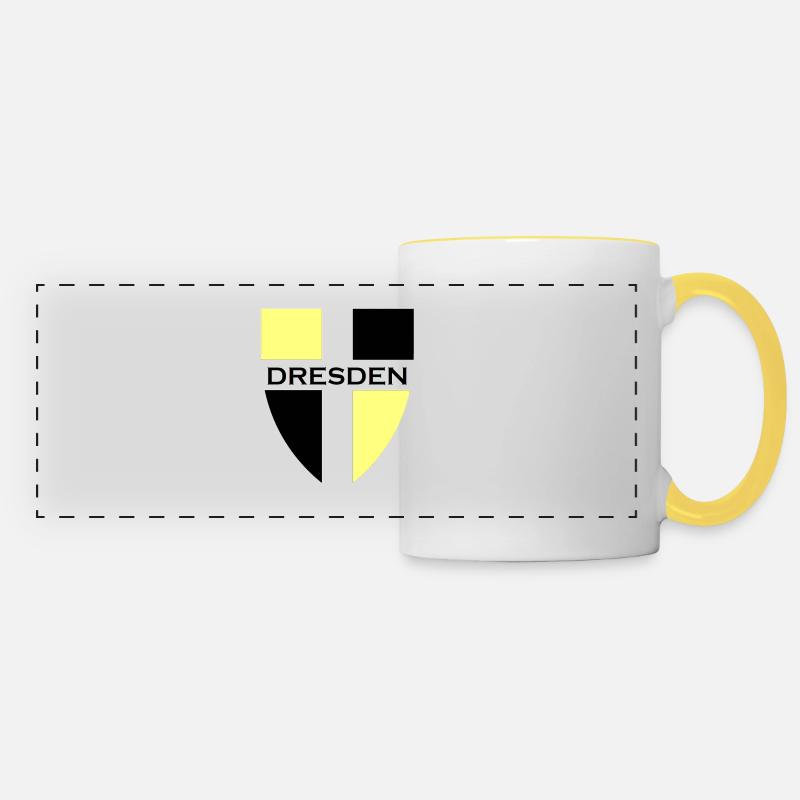 Dresden - Panoramic Mug - white/yellow