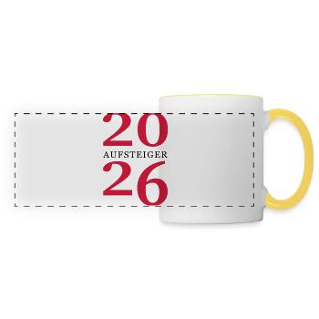 Promoted 2026 Promotion - Panoramic Mug - white/yellow - Front