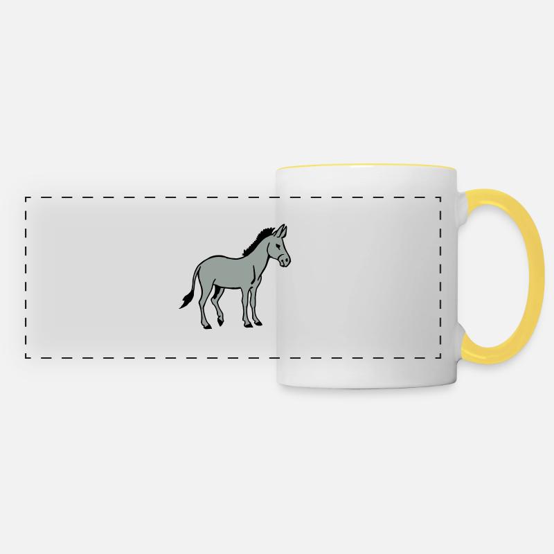 Ass - Panoramic Mug - white/yellow