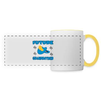 Future grandmother - Panoramic Mug - white/yellow - Front