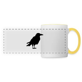 crow - Panoramic Mug - white/yellow - Front