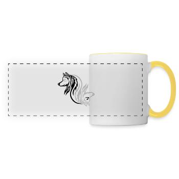 Good Bad Wolf - Panoramic Mug - white/yellow - Front