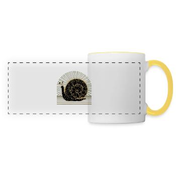 Snail - Panoramic Mug - white/yellow - Front