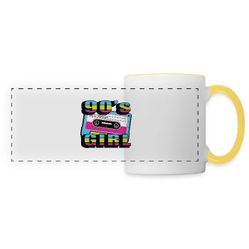 1990s Proverbs 90s Gift Idea - Panoramic Mug - white/yellow - Front