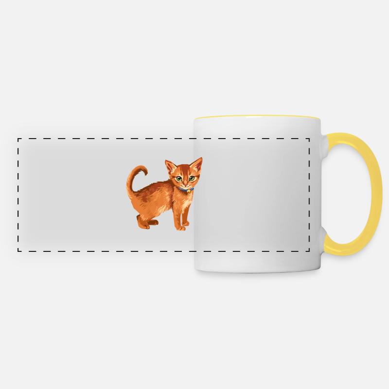 Firestar Firestar Rusty Sammy Red Cat Warrior - Tazza panoramica - bianco/giallo