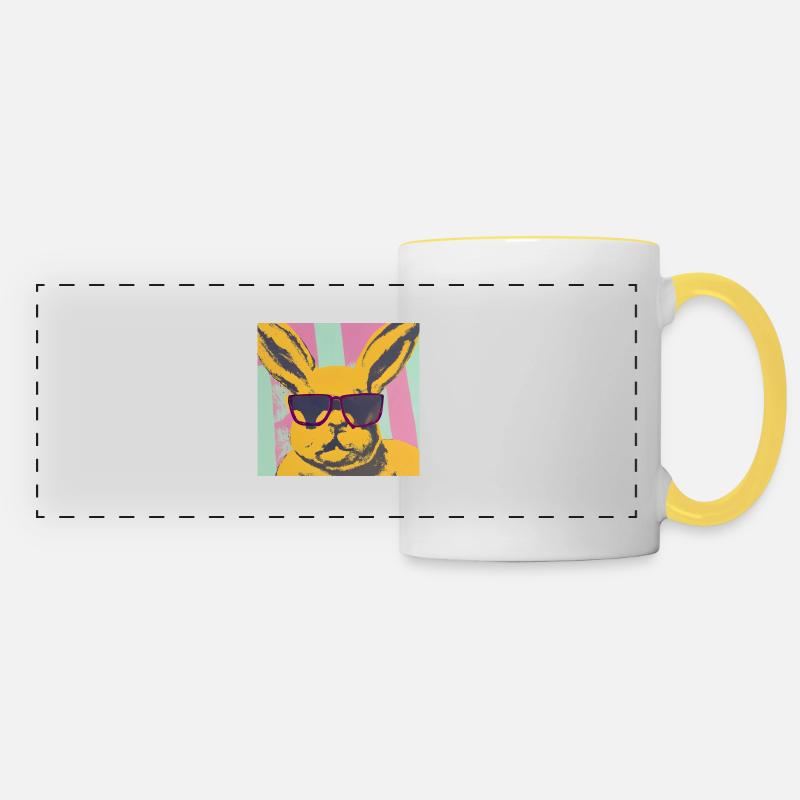 Cool - Panoramic Mug - white/yellow