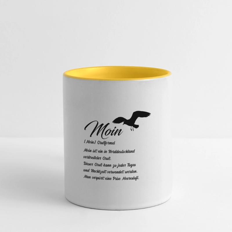 Moin Definiton Geschenk Idee mit Möwe Panoramatasse