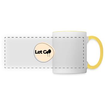 Let Go - Panoramic Mug - white/yellow - Front