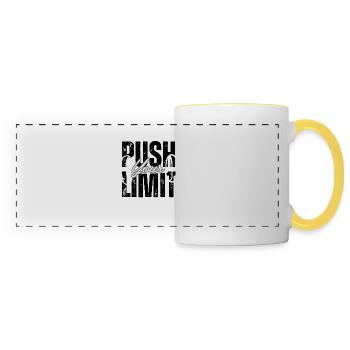 Push your limit - Panoramic Mug - white/yellow - Front