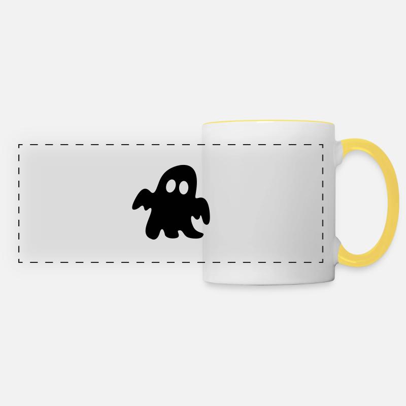 Spooky - Panoramic Mug - white/yellow