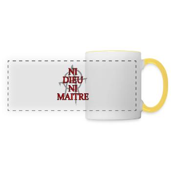anarchie - Panoramic Mug - white/yellow - Front