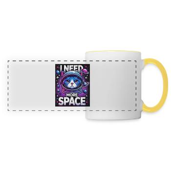 I Need More Space - Panoramic Mug - white/yellow - Front