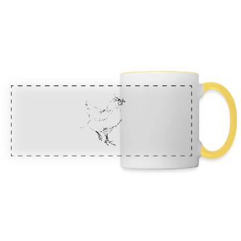 Chicken - Panoramic Mug - white/yellow - Front