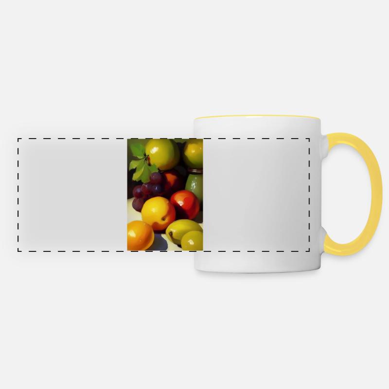 Fruit - Panoramic Mug - white/yellow
