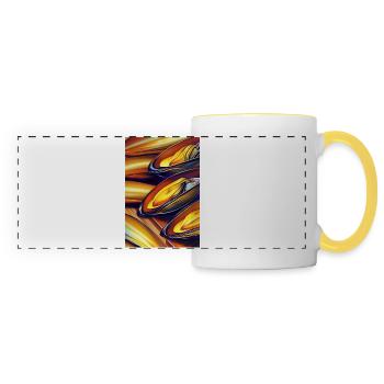Mussels - Panoramic Mug - white/yellow - Front