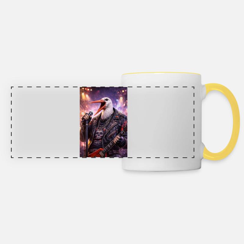 RockyZoo44 - Panoramic Mug - white/yellow