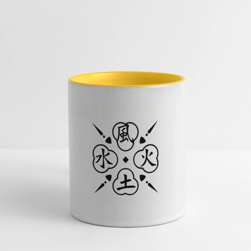 Vier Elemente / 4 elements (1c) Panoramic Mug