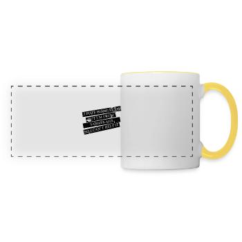 Motive pour les villes et les pays - SAMARKAND - Mug panoramique contrasté et blanc - blanc/jaune - Devant