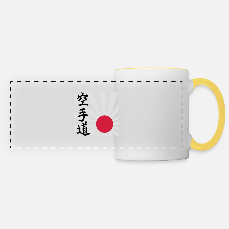 Karate do - Panoramic Mug - white/yellow