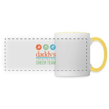 Triathlon Cheer Team - Panoramic Mug - white/yellow - Front