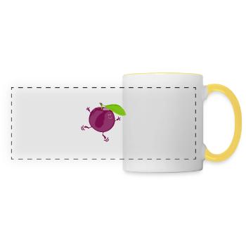 Mr. Plum - Panoramic Mug - white/yellow - Front