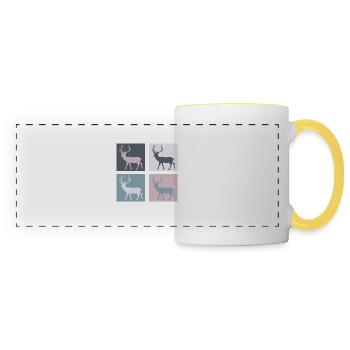 Deer - Panoramic Mug - white/yellow - Front