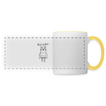 RO-CAT Rocket Cat I Super Cat - Panoramic Mug - white/yellow - Front