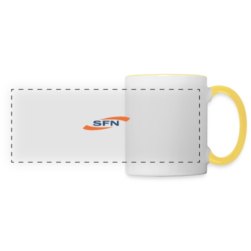 SFN Logo mit rundem Text in weiß - Panoramatasse