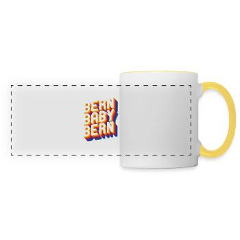 Bern Baby Bern - Mug panoramique contrasté et blanc - blanc/jaune - Devant