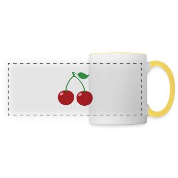 cherry - Panoramic Mug - white/yellow - Front