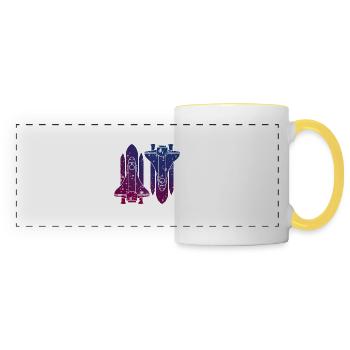Missiles - Panoramic Mug - white/yellow - Front
