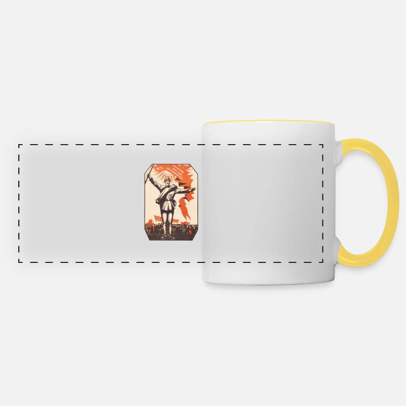 Communist - Panoramic Mug - white/yellow
