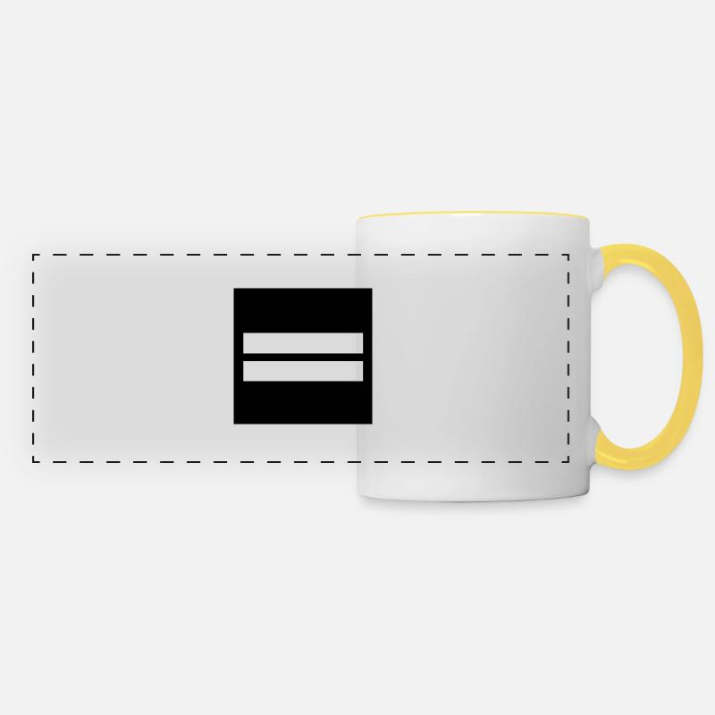 Lieutenant - Panoramic Mug - white/yellow