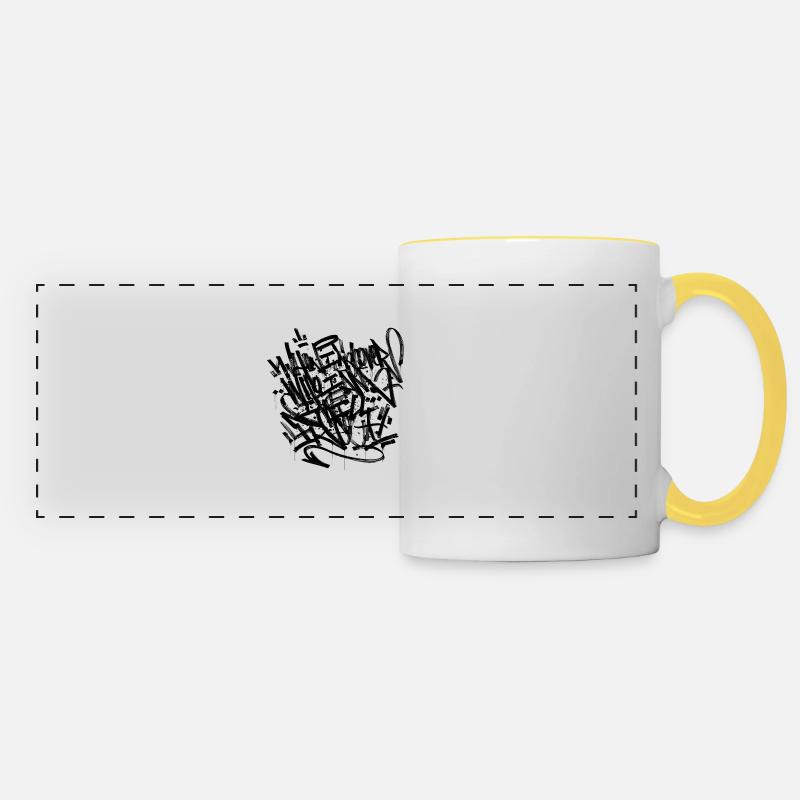 When I Discover Who I Am - Panoramic Mug - white/yellow