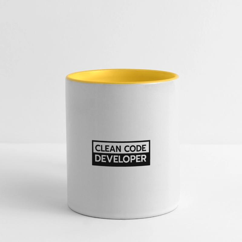 Clean Code Entwickler Coder Programmierer Geschenk Panoramatasse