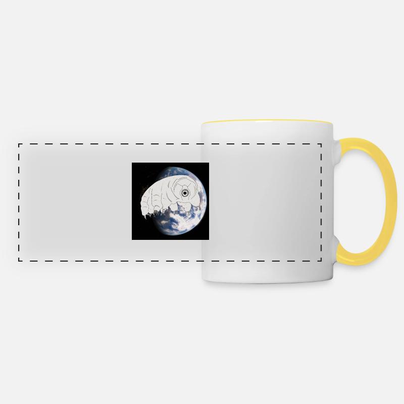 Tardigrade - Panoramatasse - Weiß/Gelb