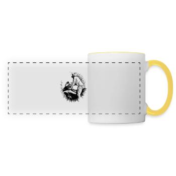 motorcycle - Panoramic Mug - white/yellow - Front
