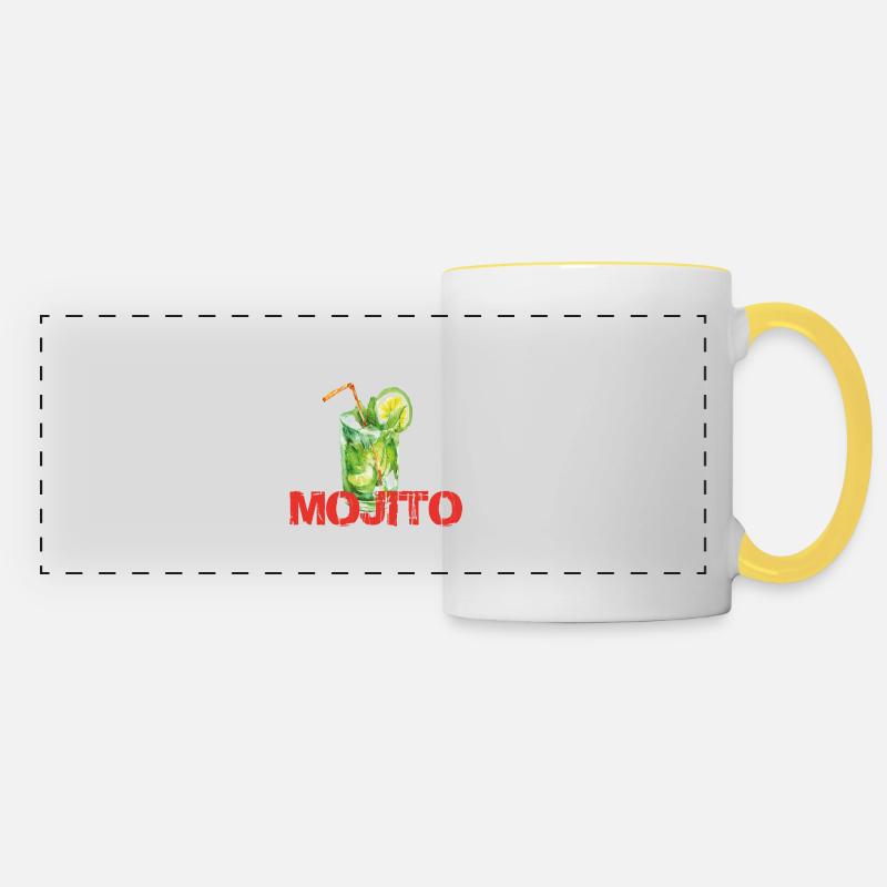 mojito - Panoramic Mug - white/yellow