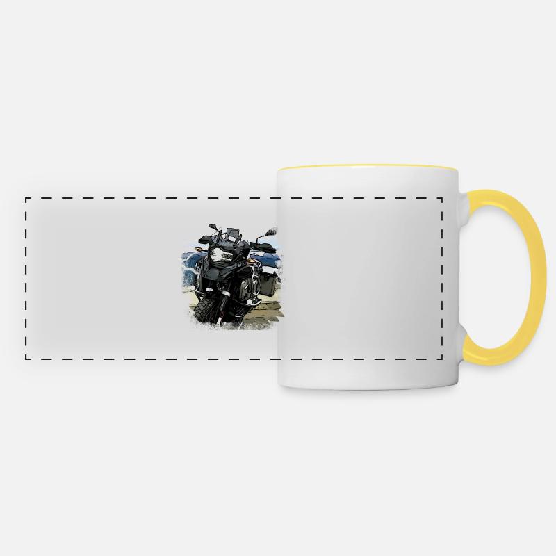 Black GS - Panoramic Mug - white/yellow