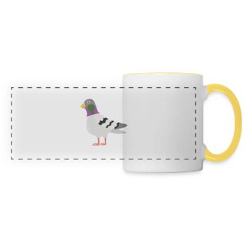Dove - Panoramic Mug - white/yellow - Front