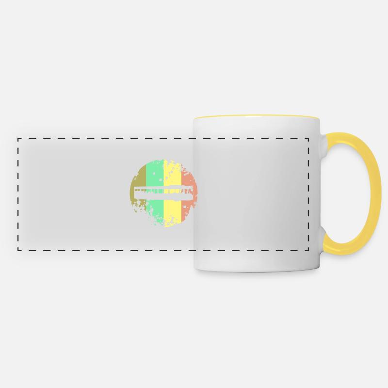 Bus driver Bus driver Bus - Panoramic Mug - white/yellow